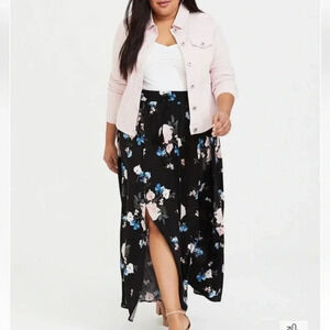 Torrid Maxi Challis Skirt in Lovely Day Print Women’s Size 2X